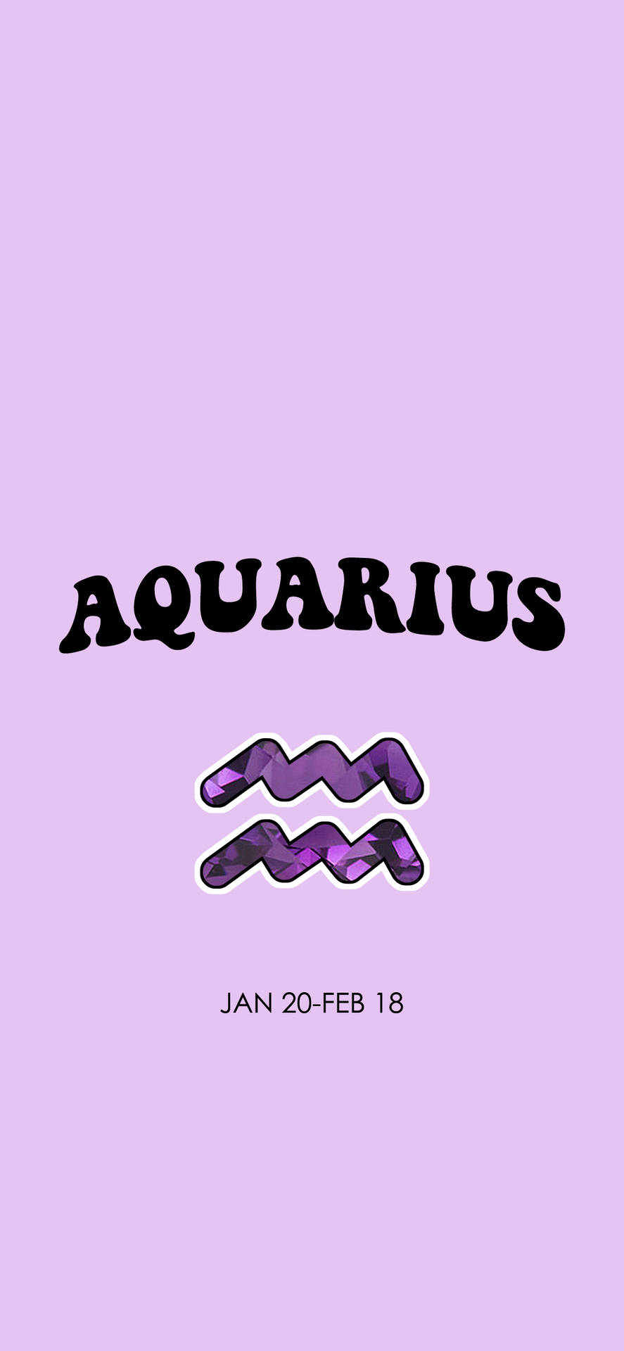 Purple Aquarius Zodiac Poster Background