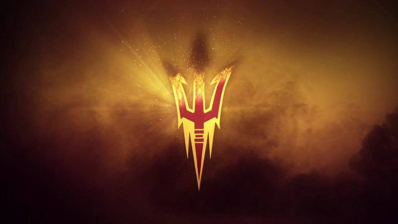 Purple Arizona State University Sun Devil's Fork Background