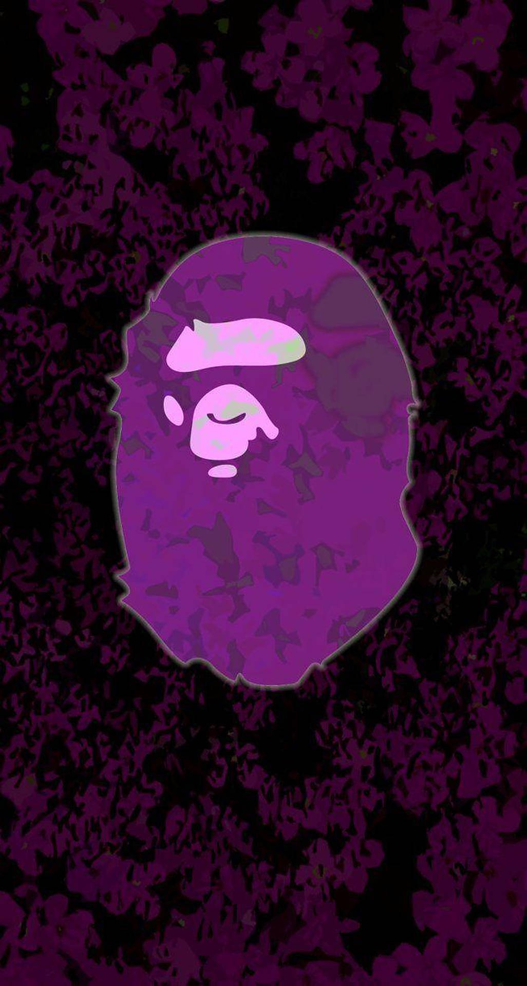 Purple Art Bape Logo Background