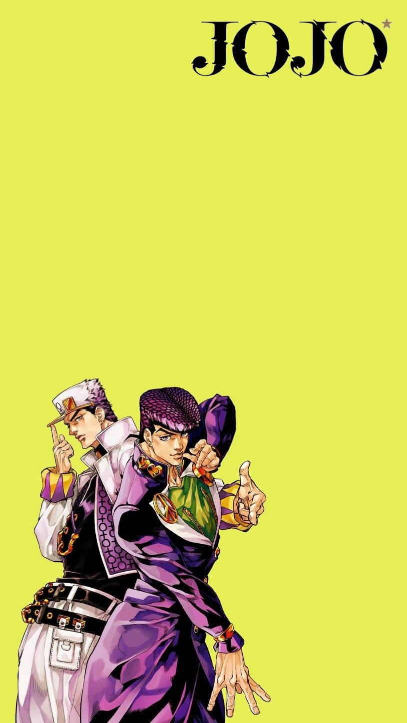 Purple Attire Of Jojo Iphone Background