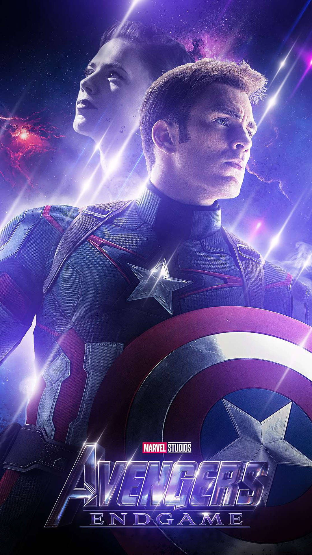 Purple Avengers Endgame Captain America Iphone Background