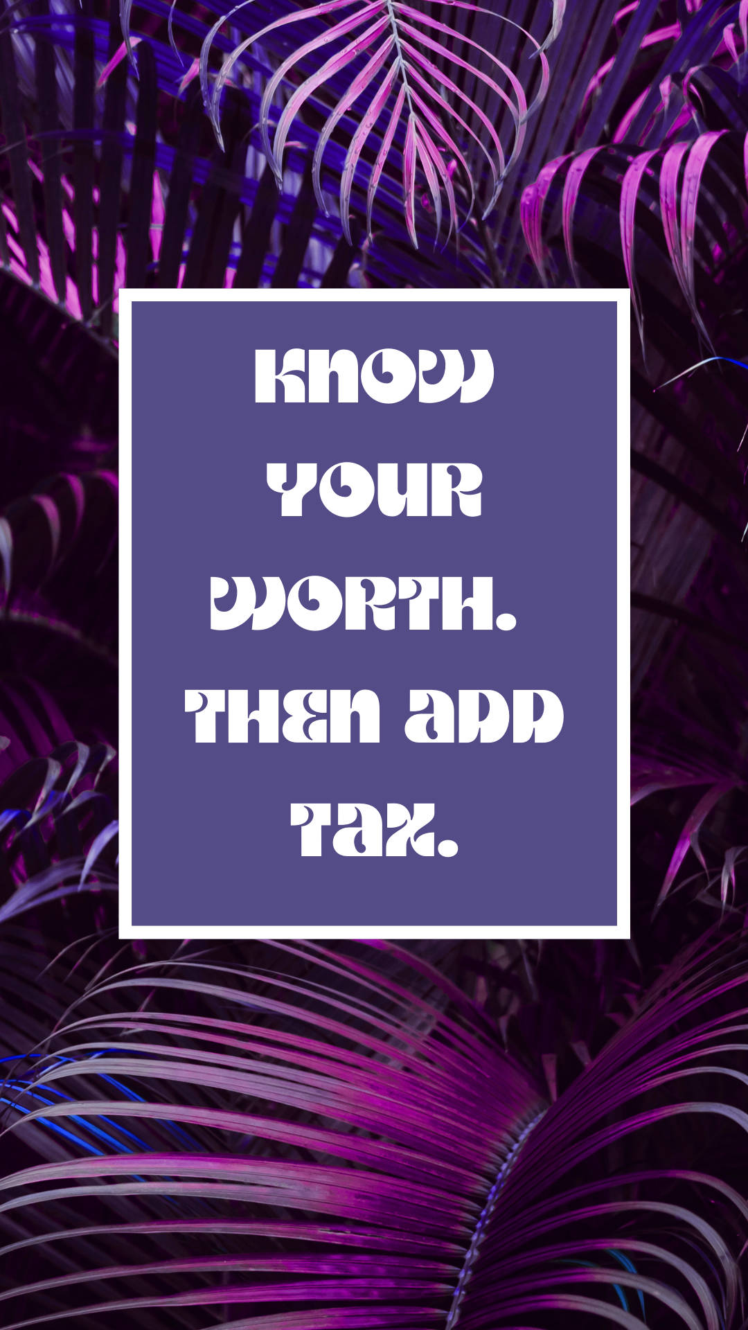Purple Baddie Motivational Savage Quotes Background