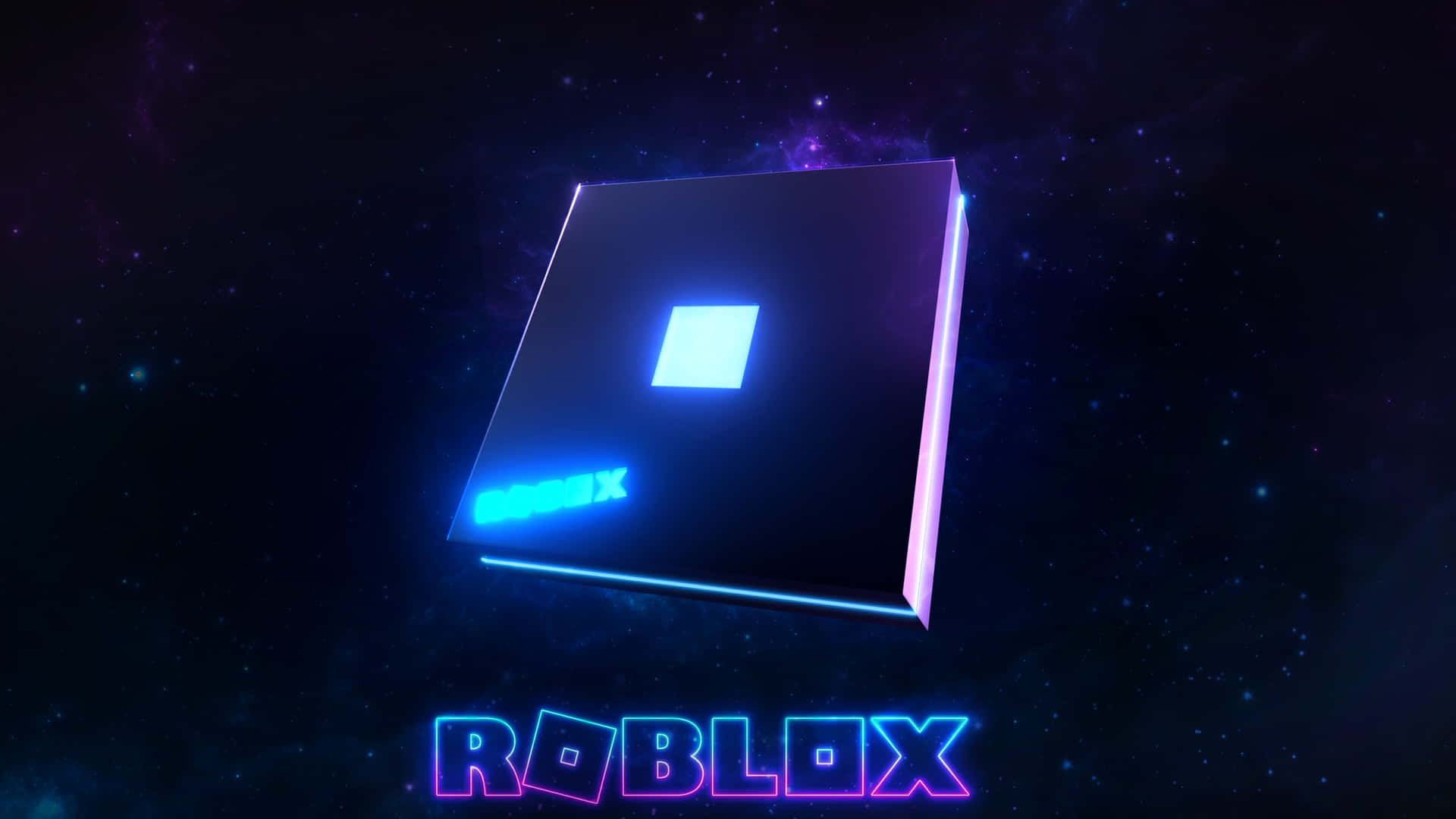 Purple Blue Roblox Logo Background