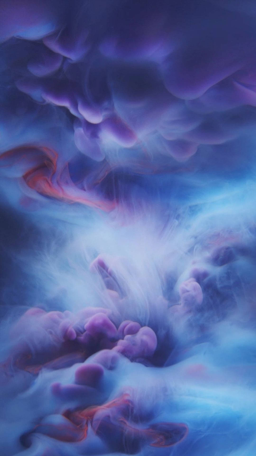 Purple Blue Smoke Abstract Background