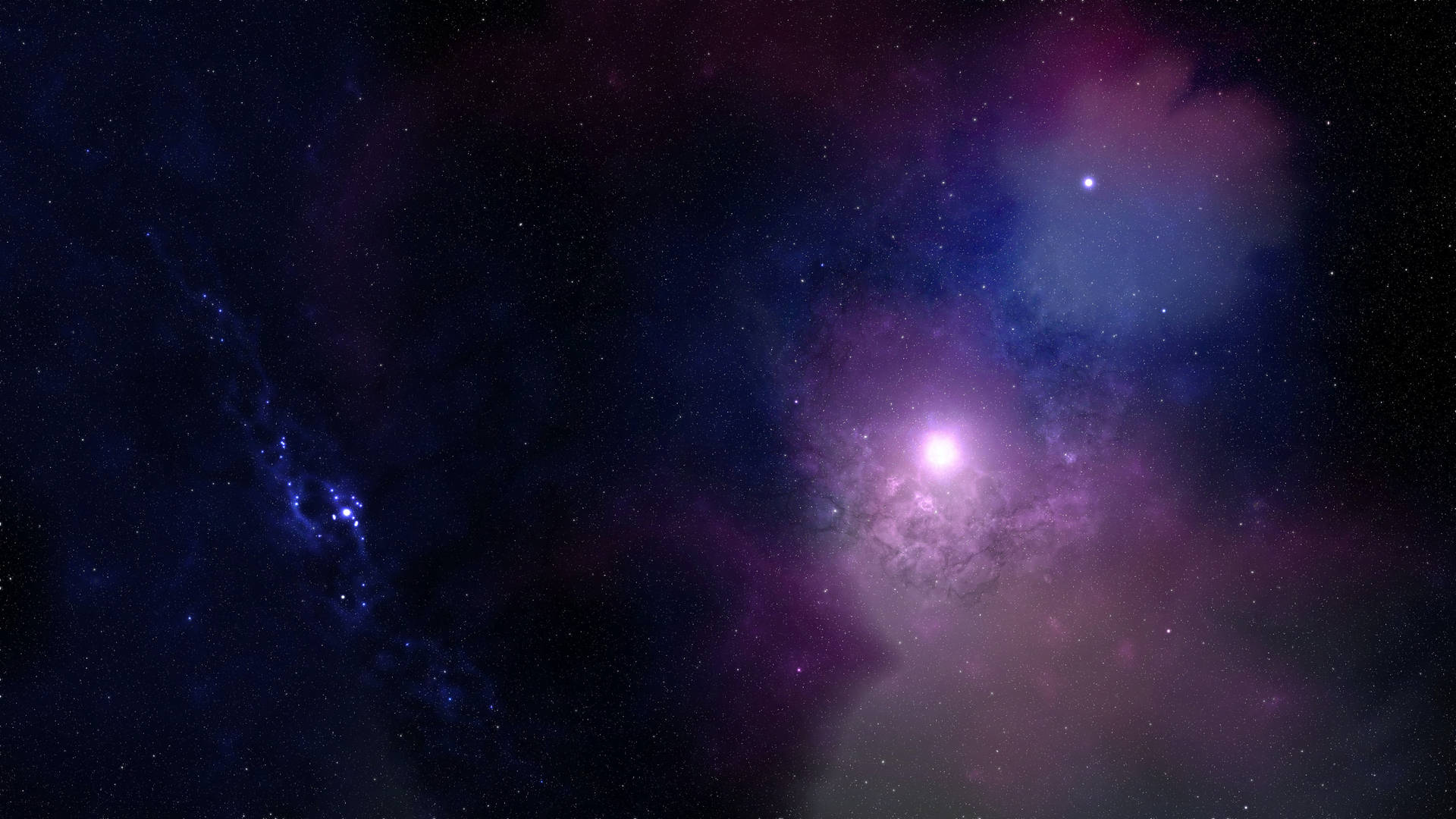 Purple Blue Starry Sky Background