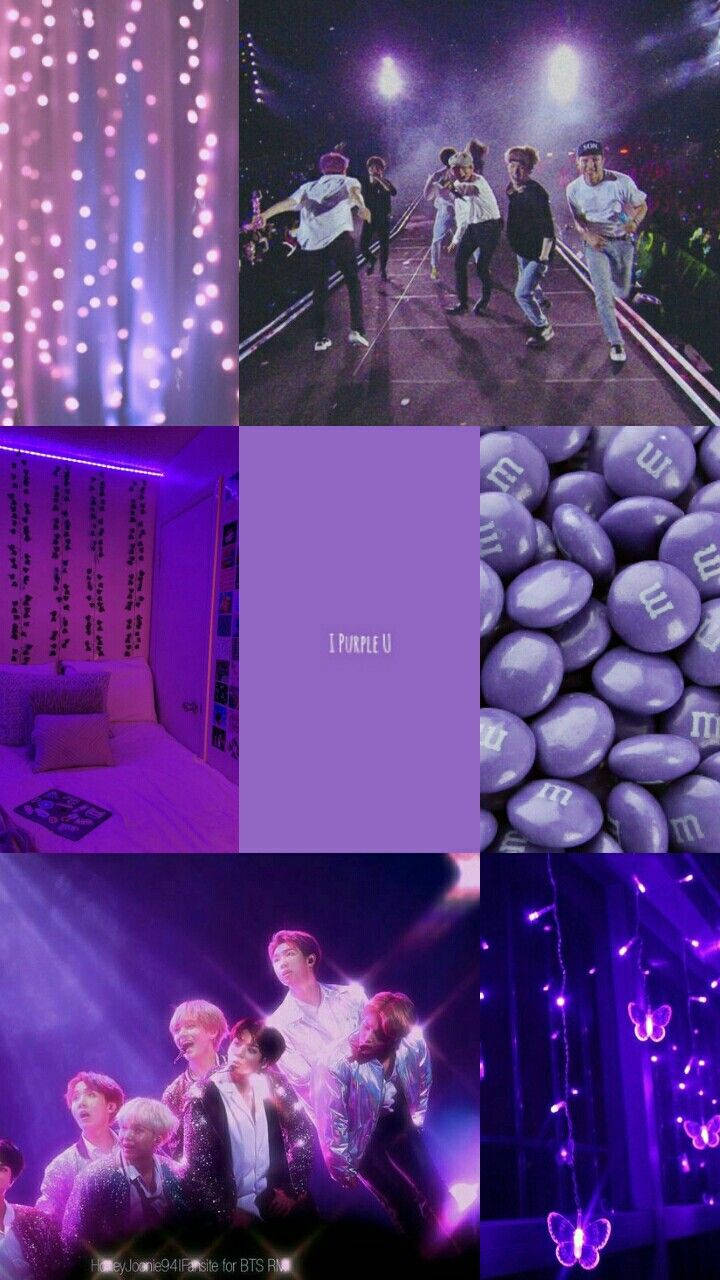 Purple Bts Aesthetic Concert