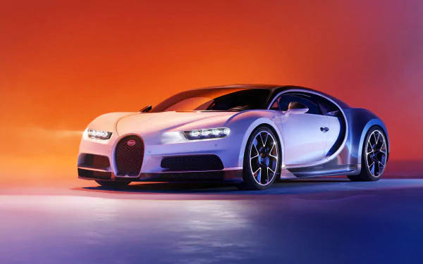 Purple Bugatti Chiron 4k Background