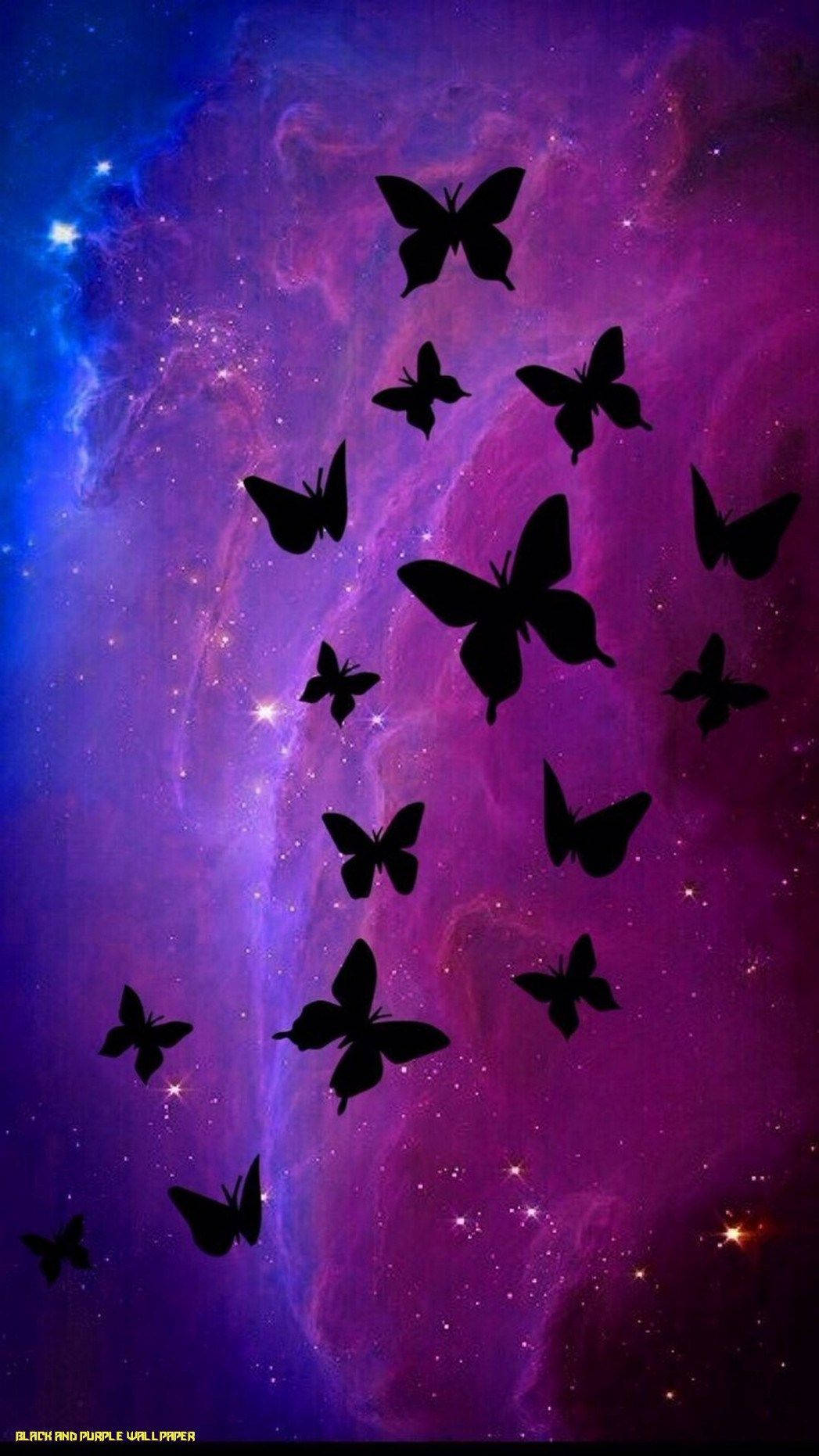 Purple Butterfly Iphone Background Background