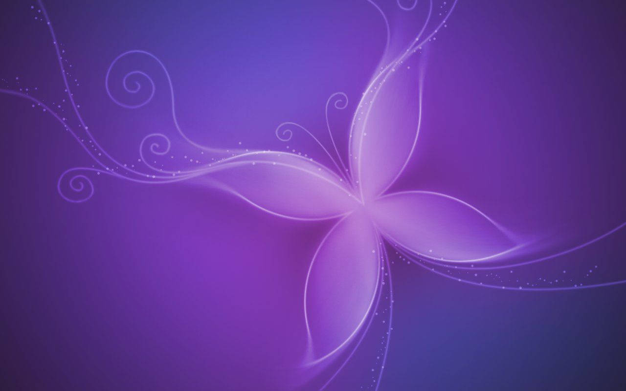 Purple Butterfly Minimalist Background