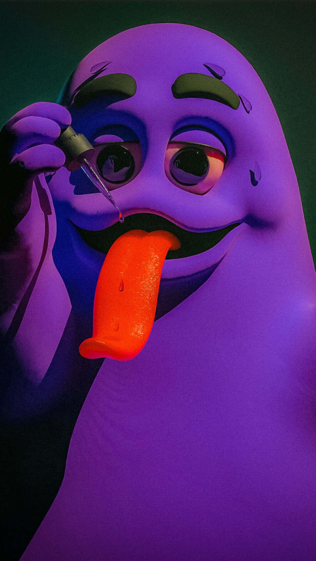 Purple_ Character_ Grimacing_with_ Tongue_ Out