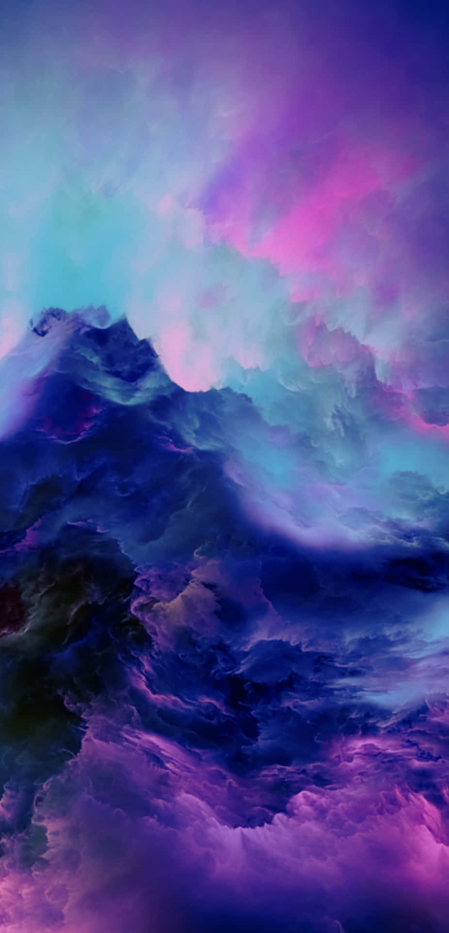 Purple Clouds Colorful 4k Phone Background