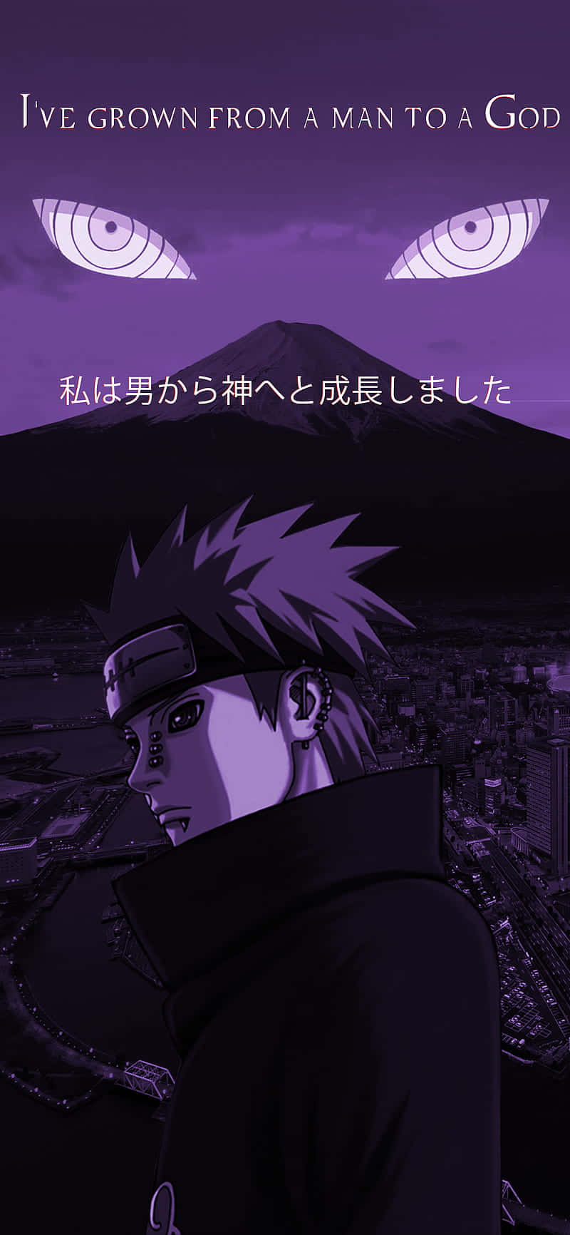 Purple Colored Naruto Aesthetic Phone Background