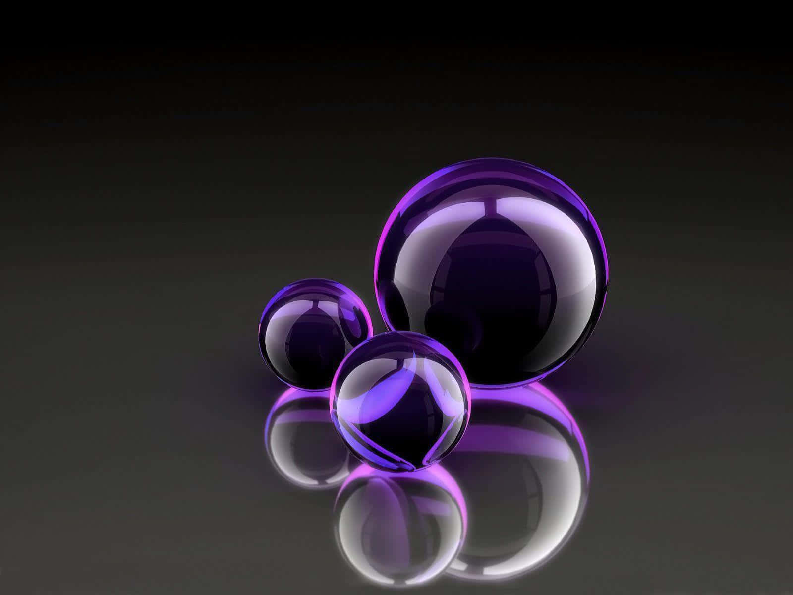 Purple Cool Bubble Background