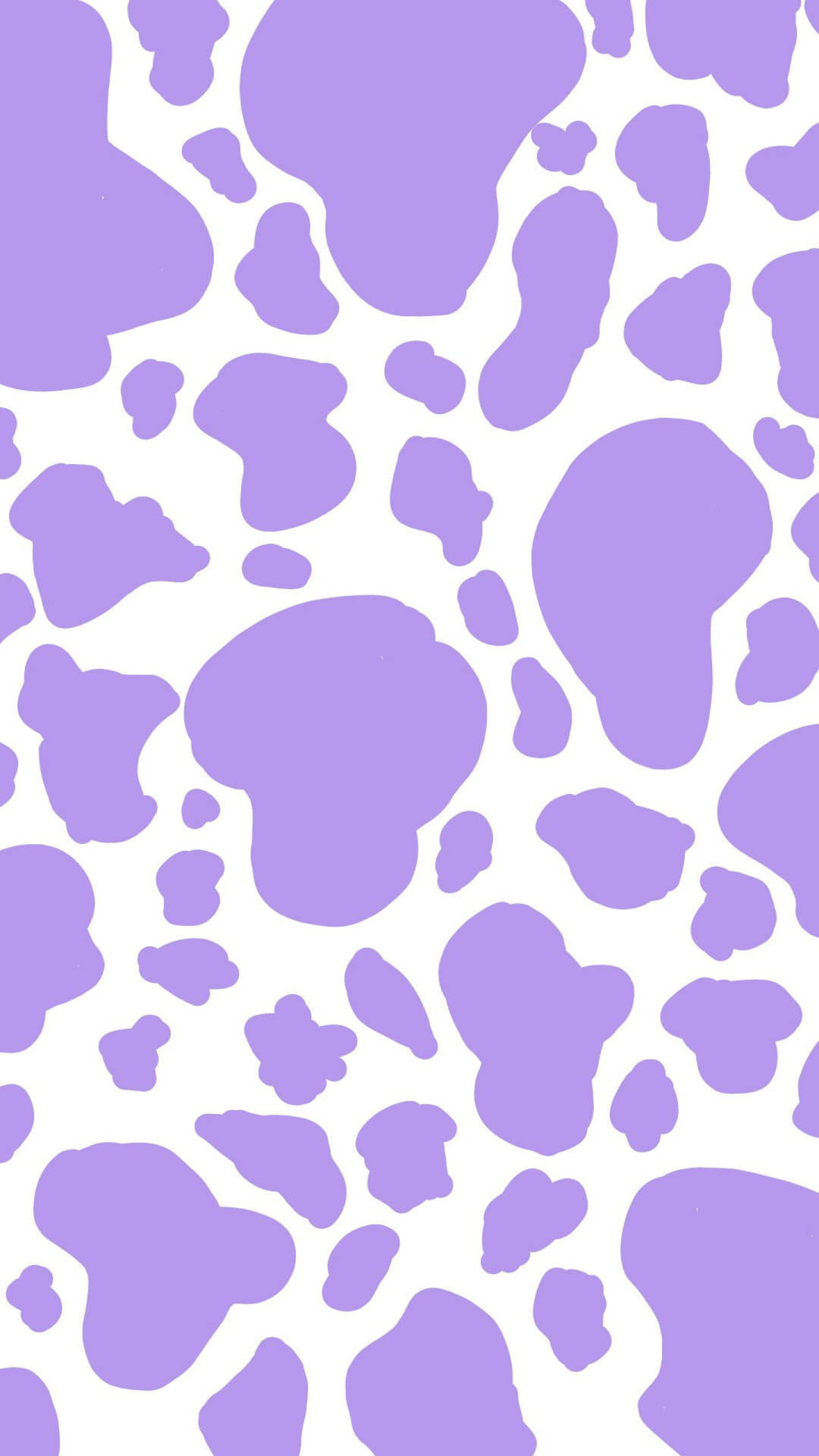 Purple Cow Pattern On White Background Background