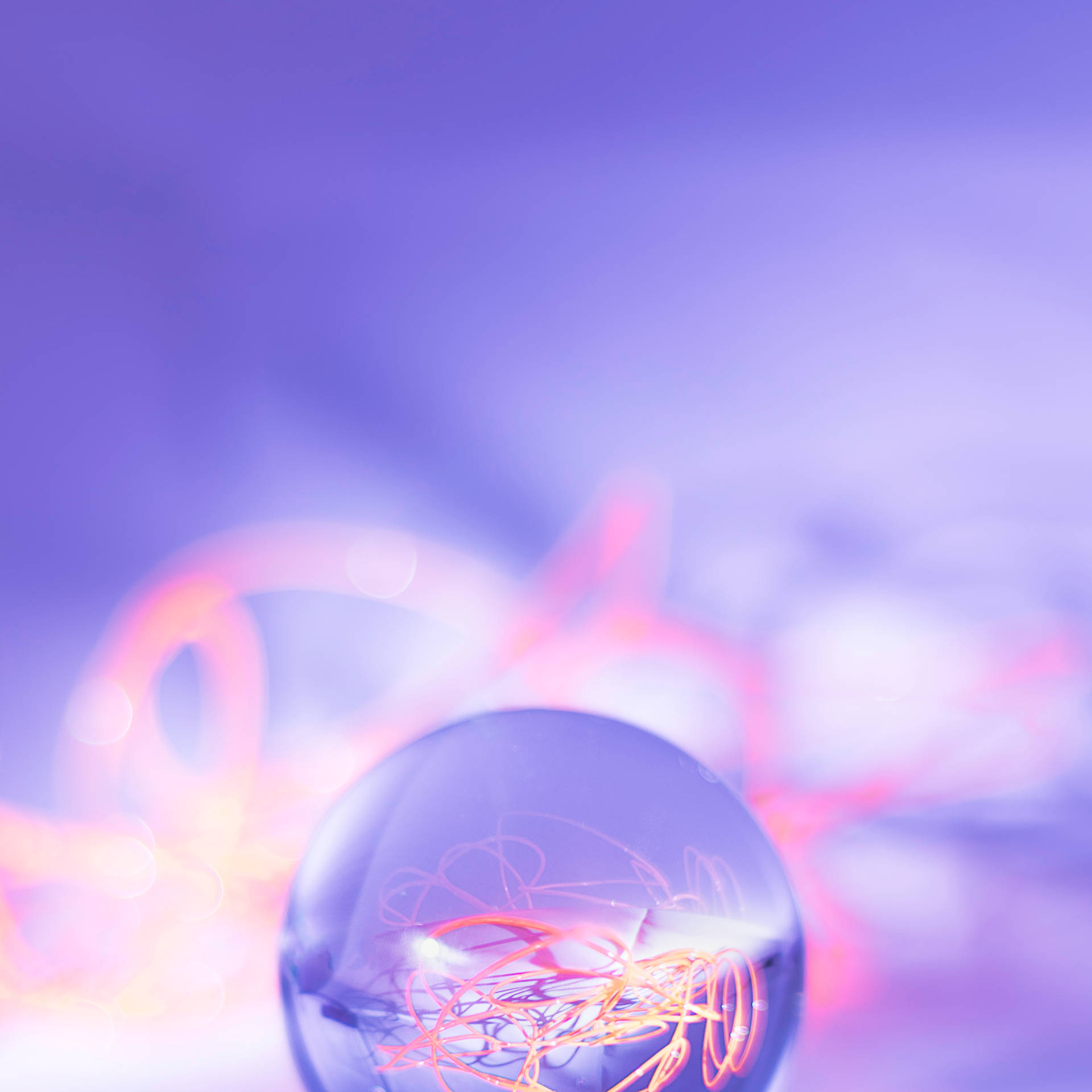 Purple Crystal Ball Drop Background