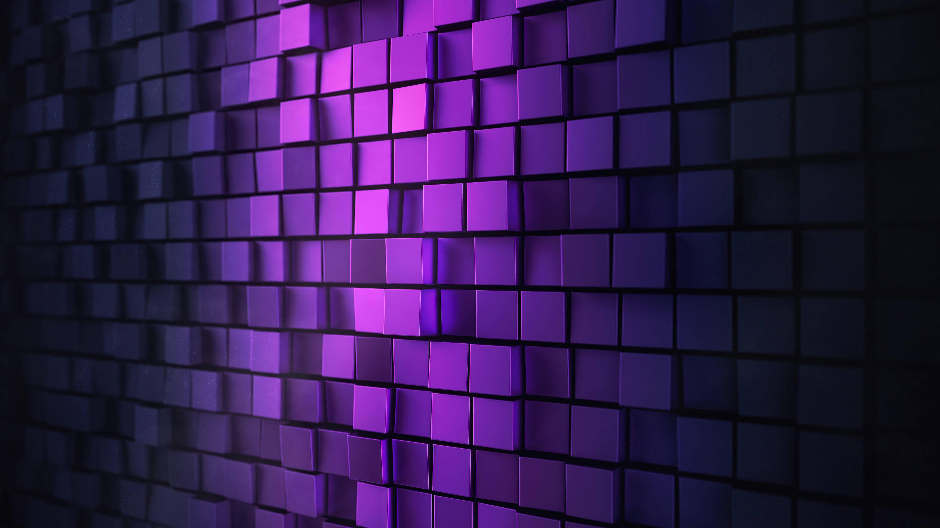 Purple Cubes 3d Android Phone Background