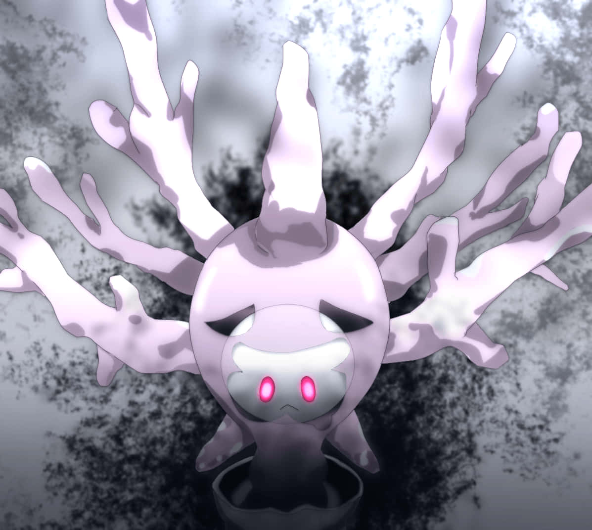 Purple Cursola Glowing Eyes Background