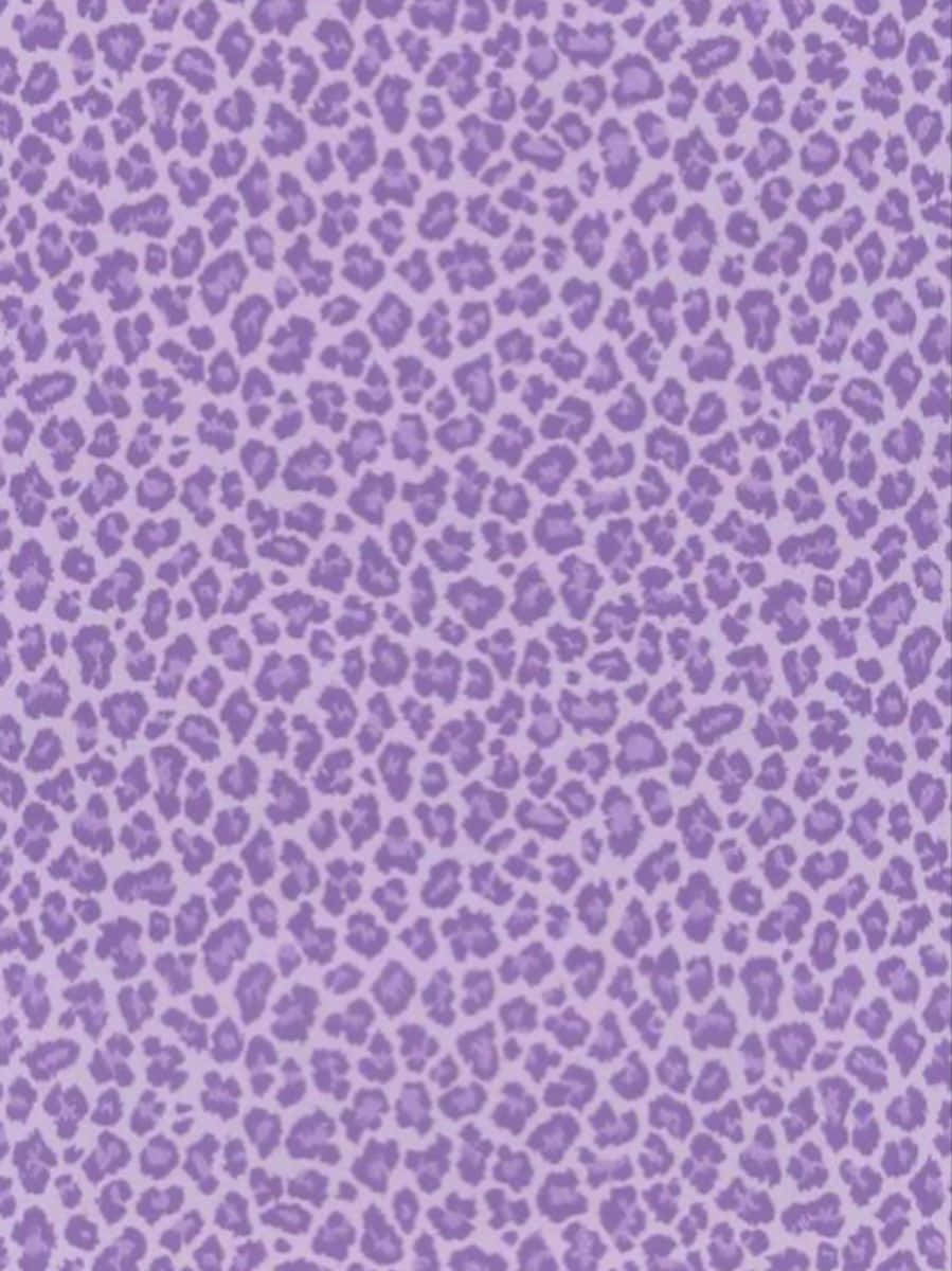 Purple Cute Cheetah Print Pattern Background