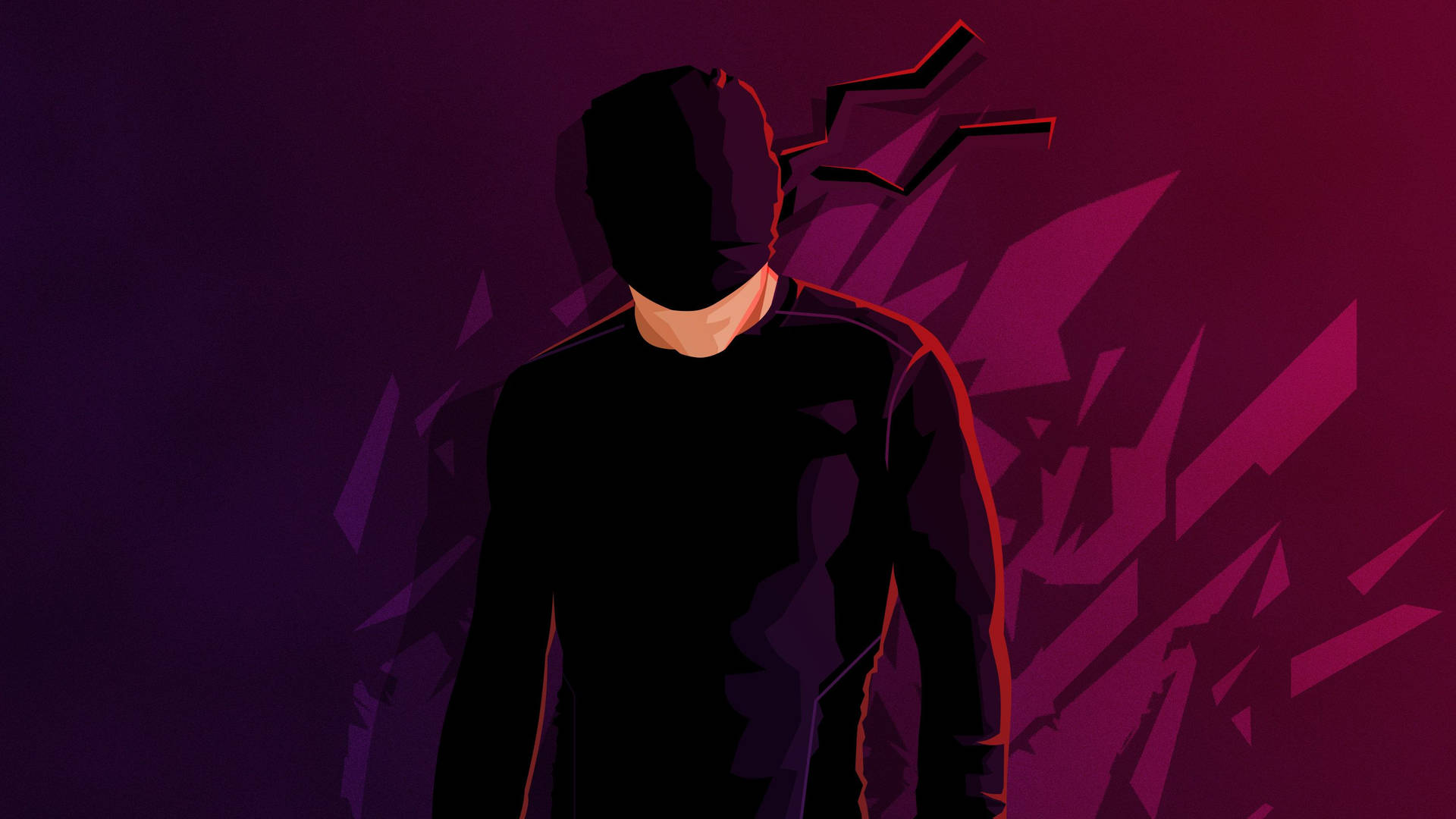 Purple Daredevil Abstract Background