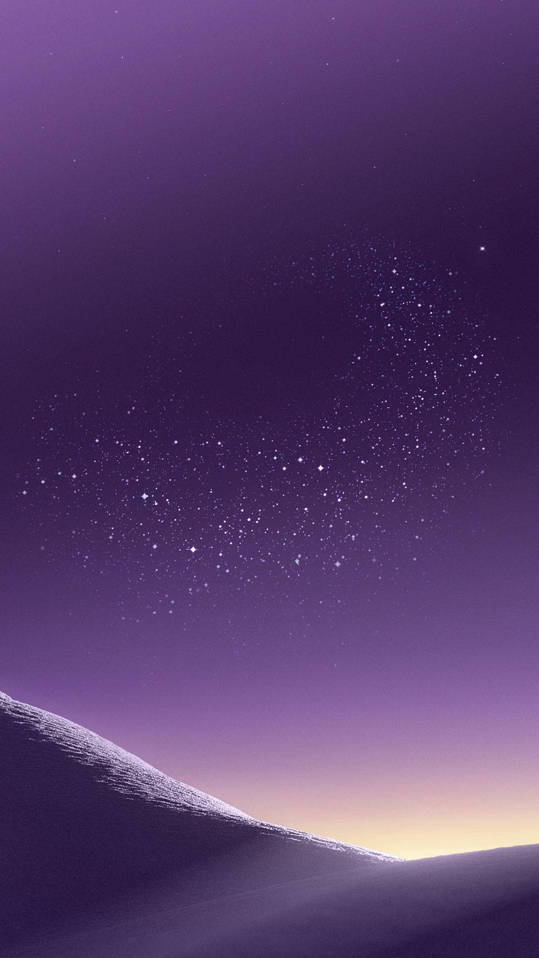 Purple Desert Galaxy Samsung Background