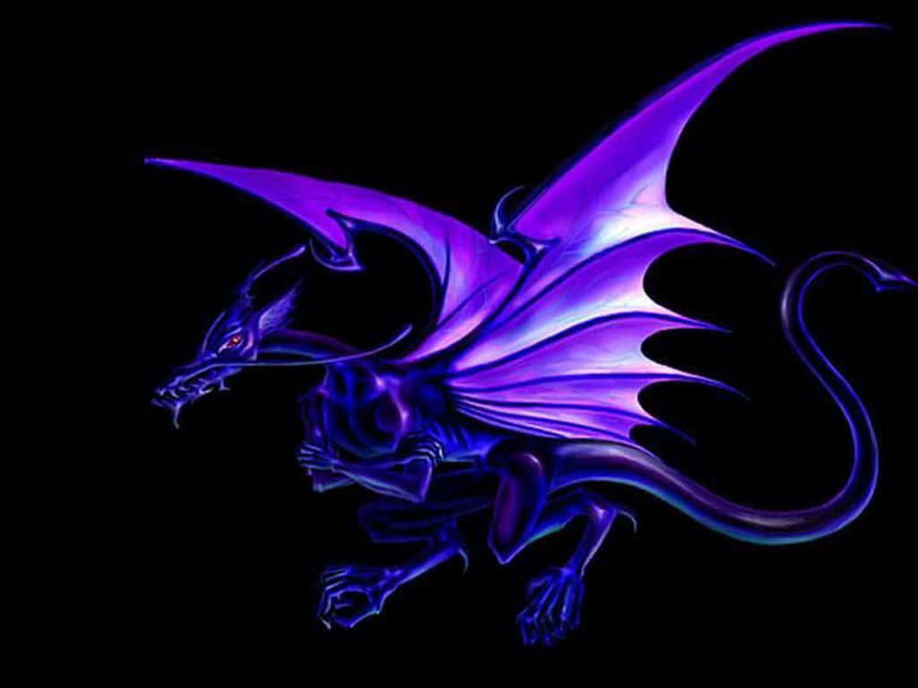 Purple Dragon Crossing Arm Background