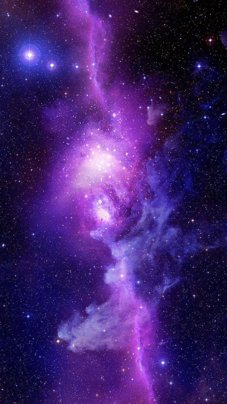 Purple Elliptical Galaxy Iphone Background