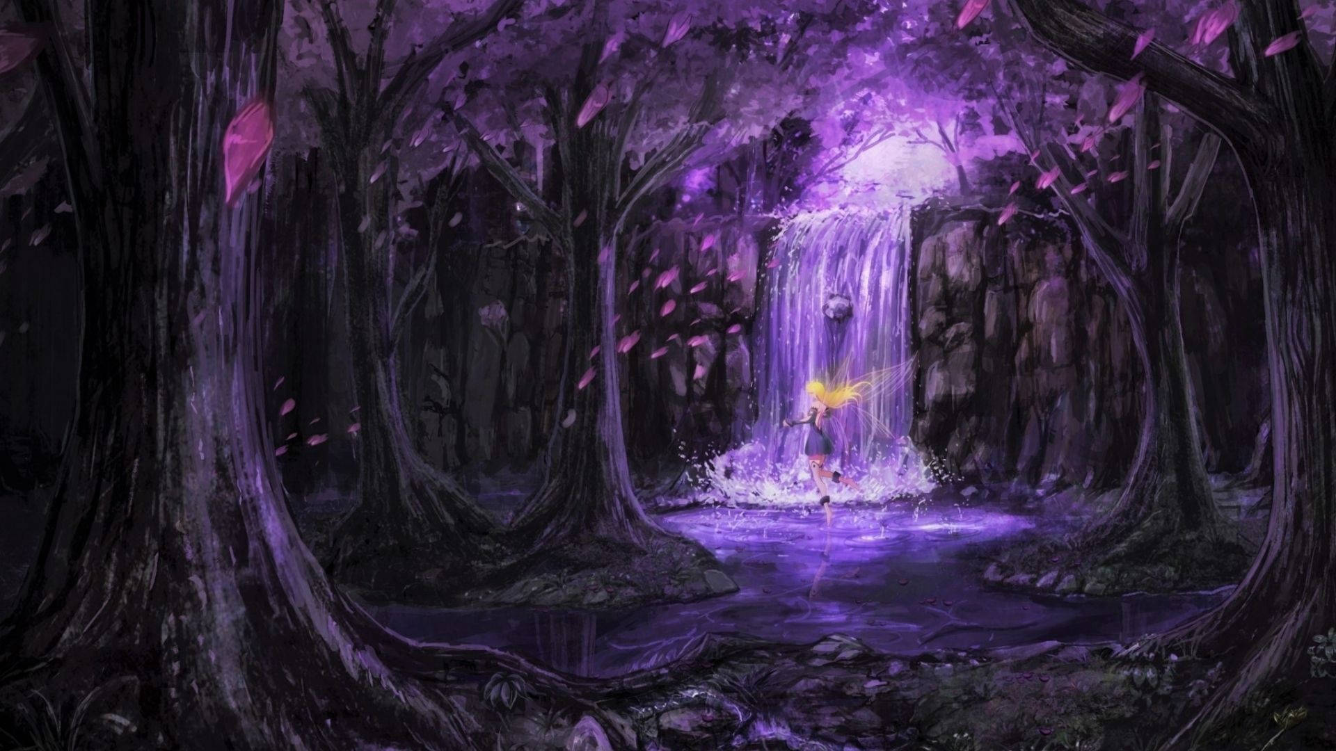 Purple Fairy Aesthetic Background