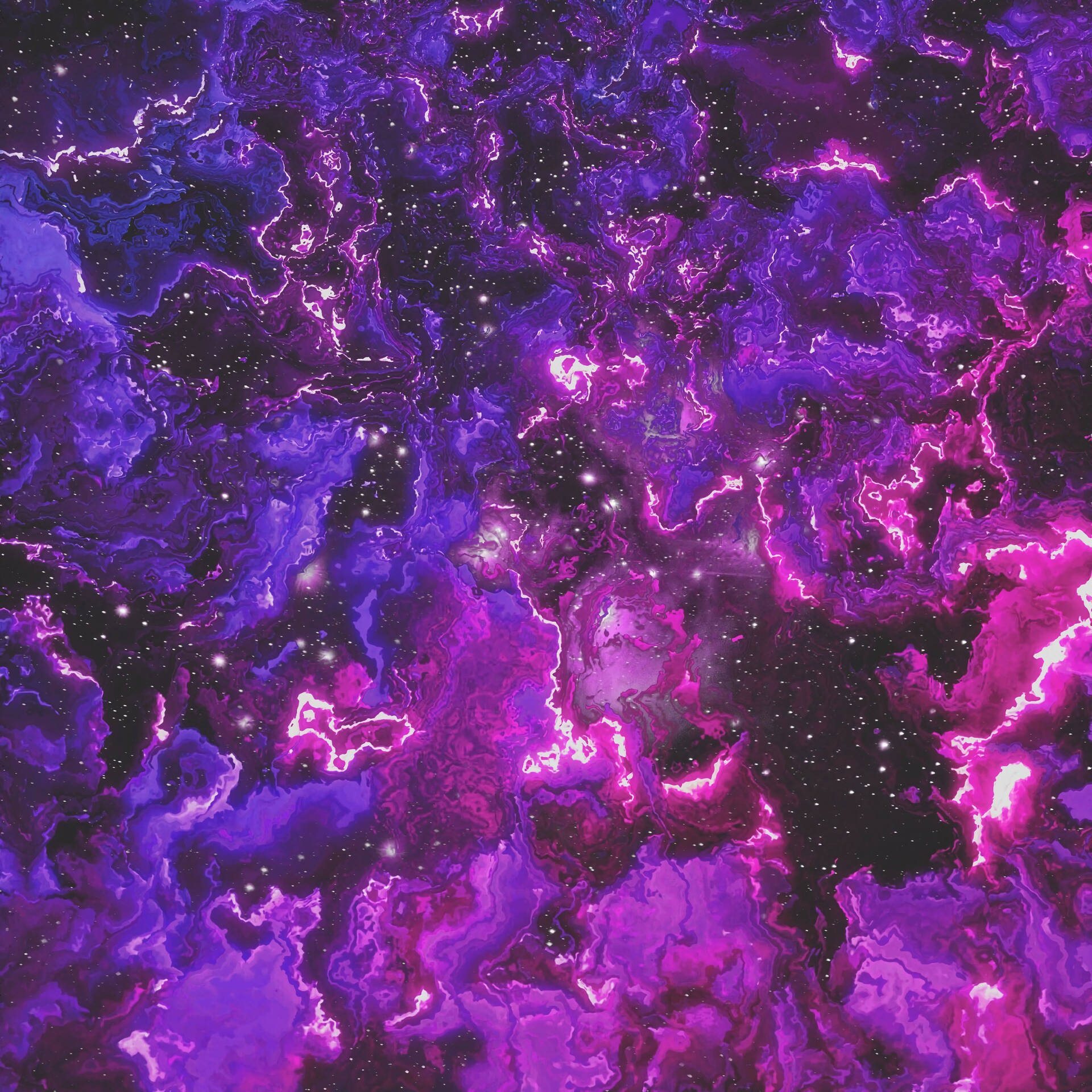 Purple Galaxy Abstract Art