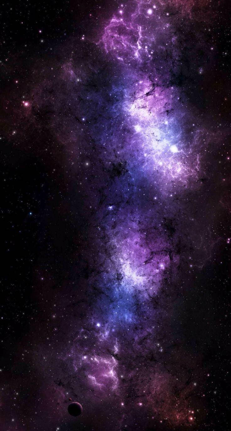 Purple Galaxy Clouds Space Iphone