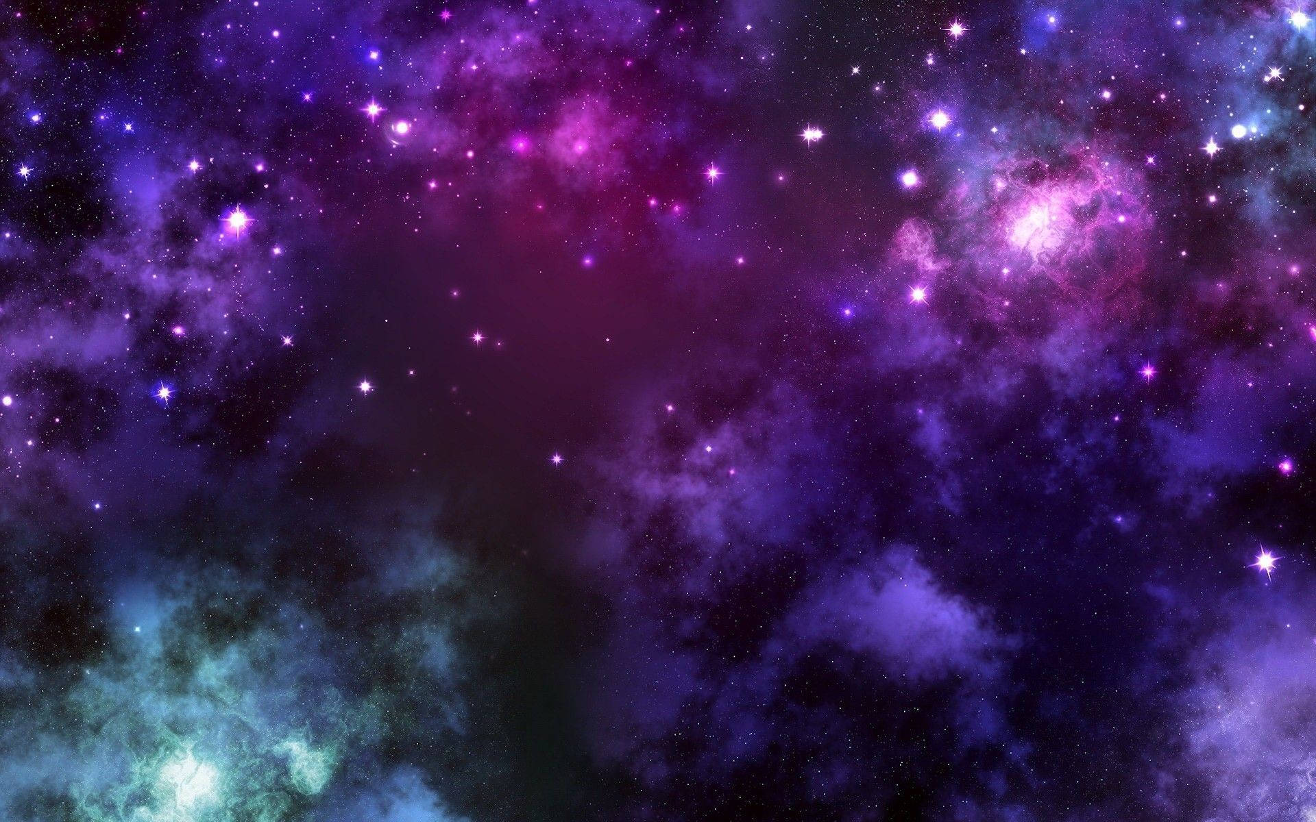 Purple Galaxy Colorful