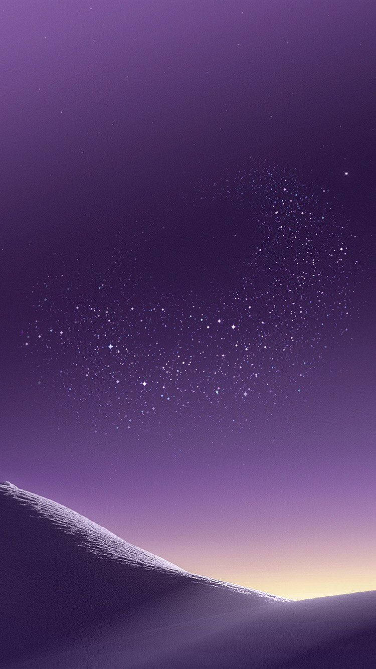 Purple Galaxy Constellation Of Stars Iphone Background