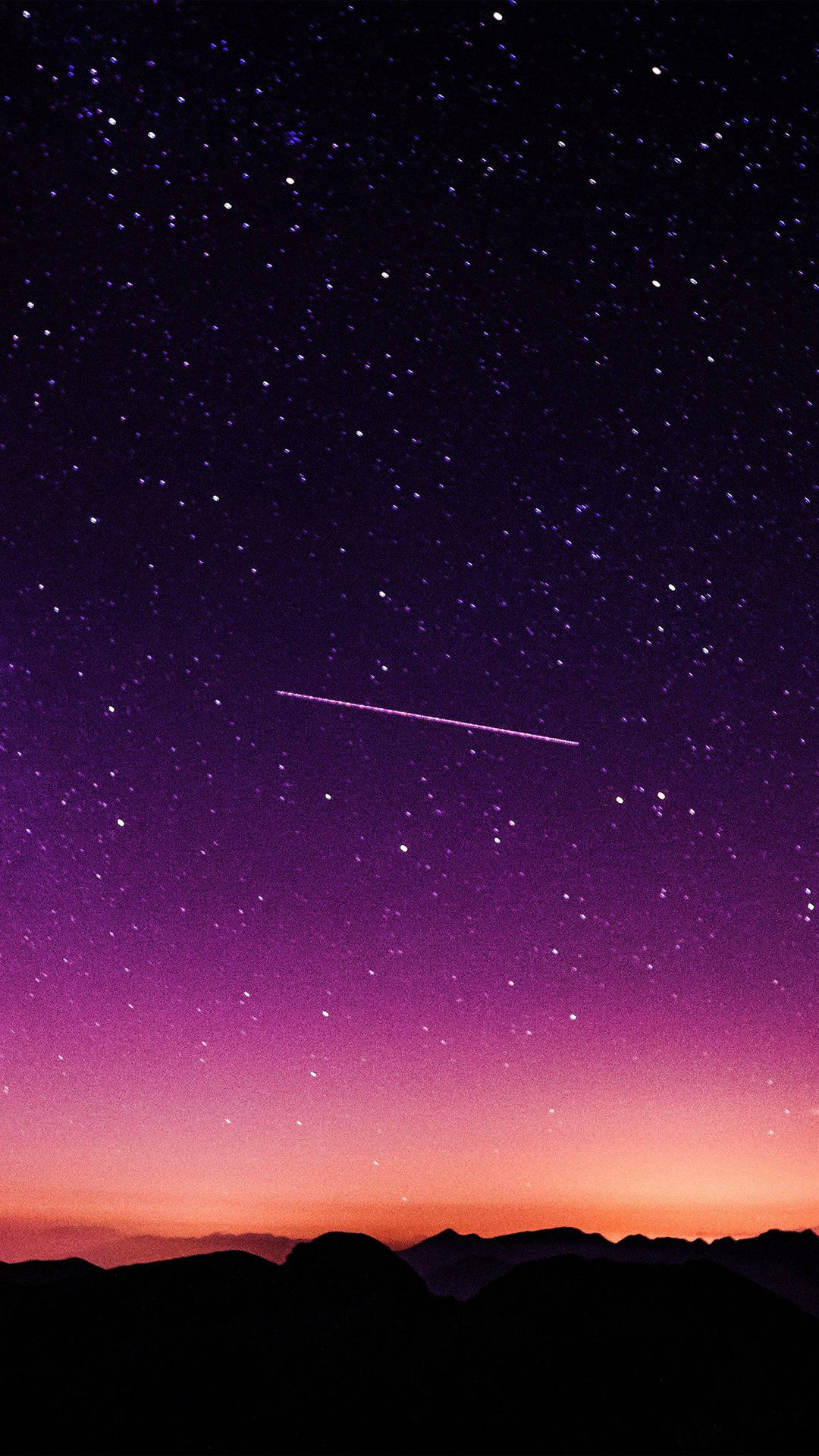 Purple Galaxy Shooting Star Iphone Background