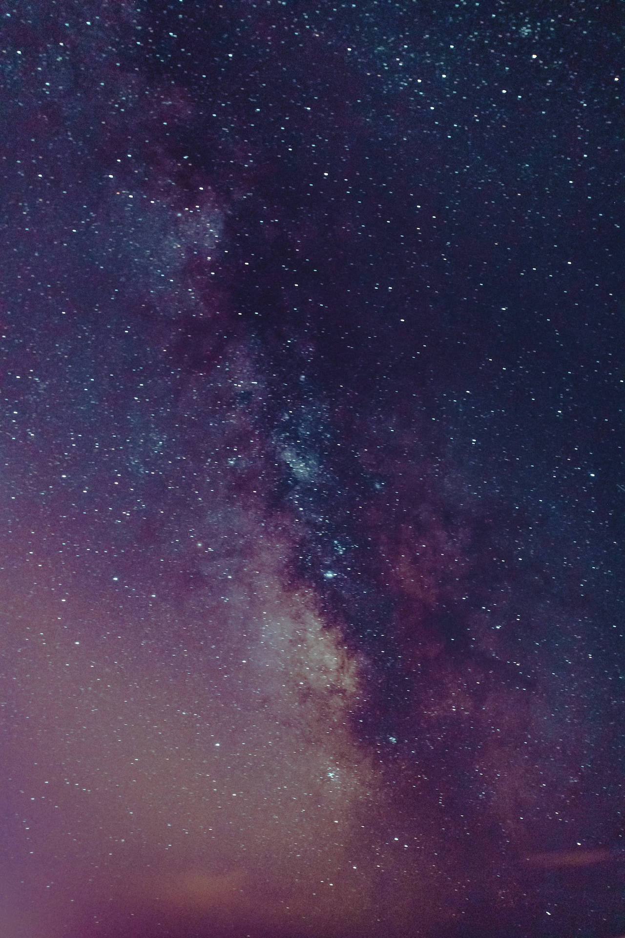 Purple Galaxy Starry Night Sky Background