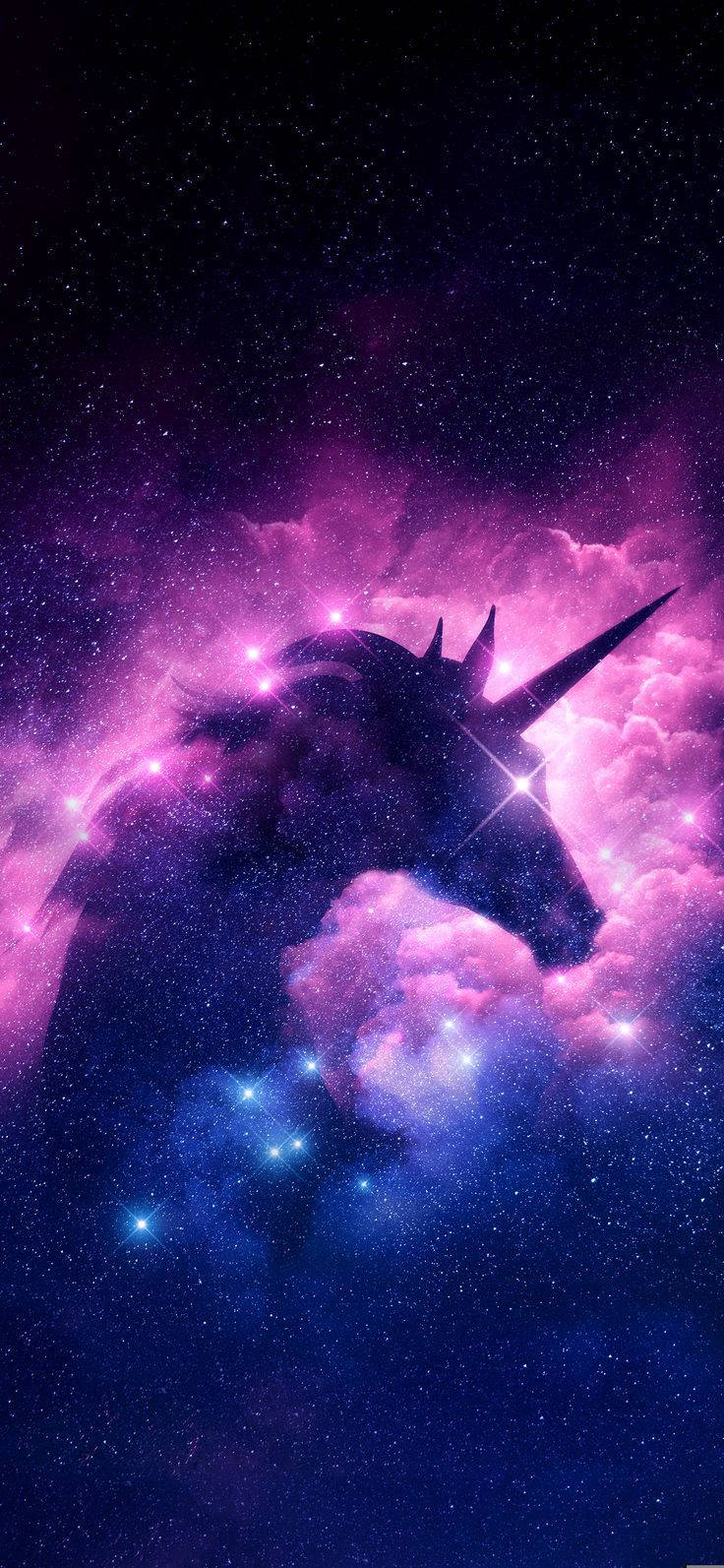 Purple Galaxy Unicorn Constellation Iphone Background