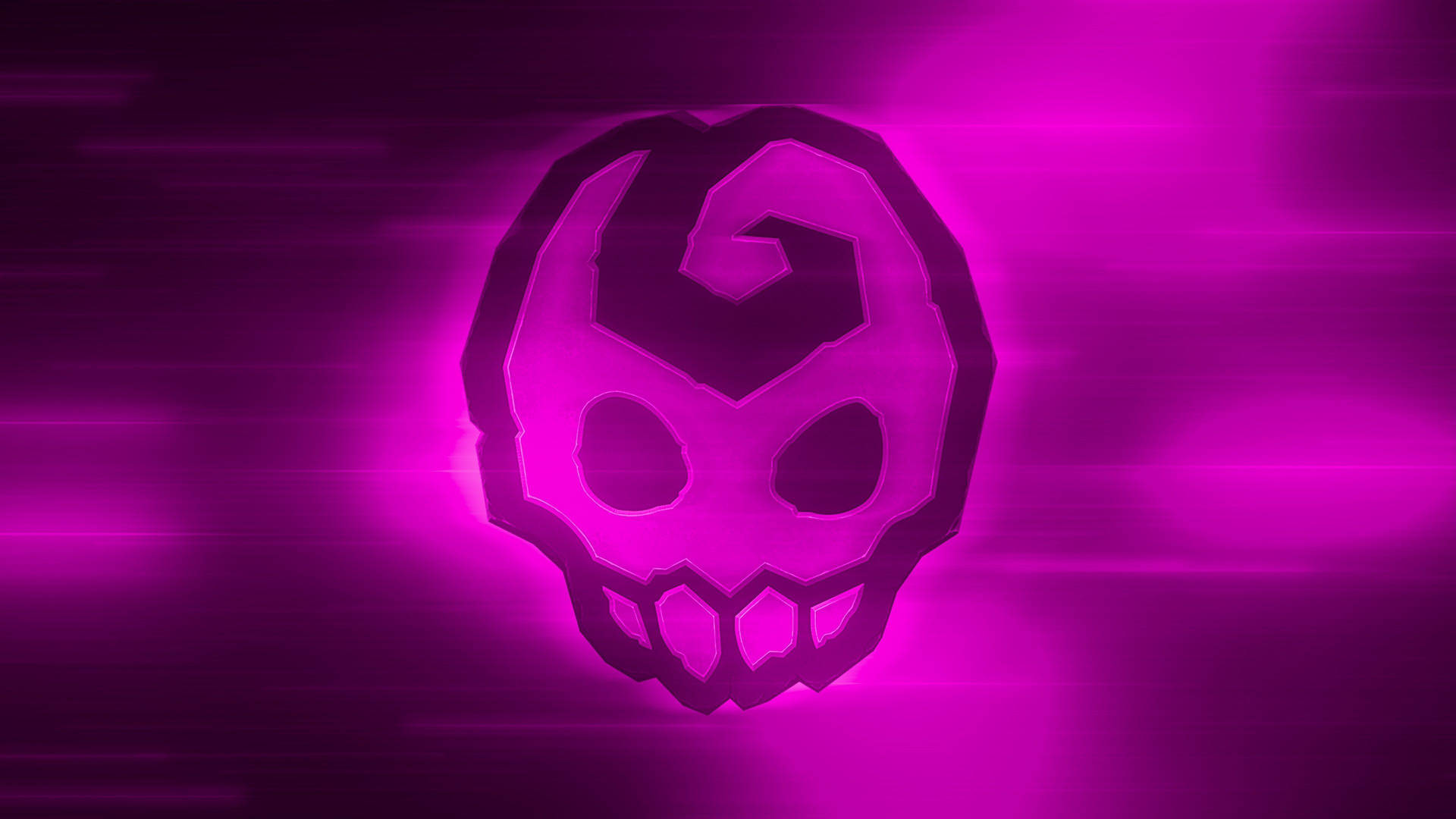 Purple Gaming Skull Art Desktop Background