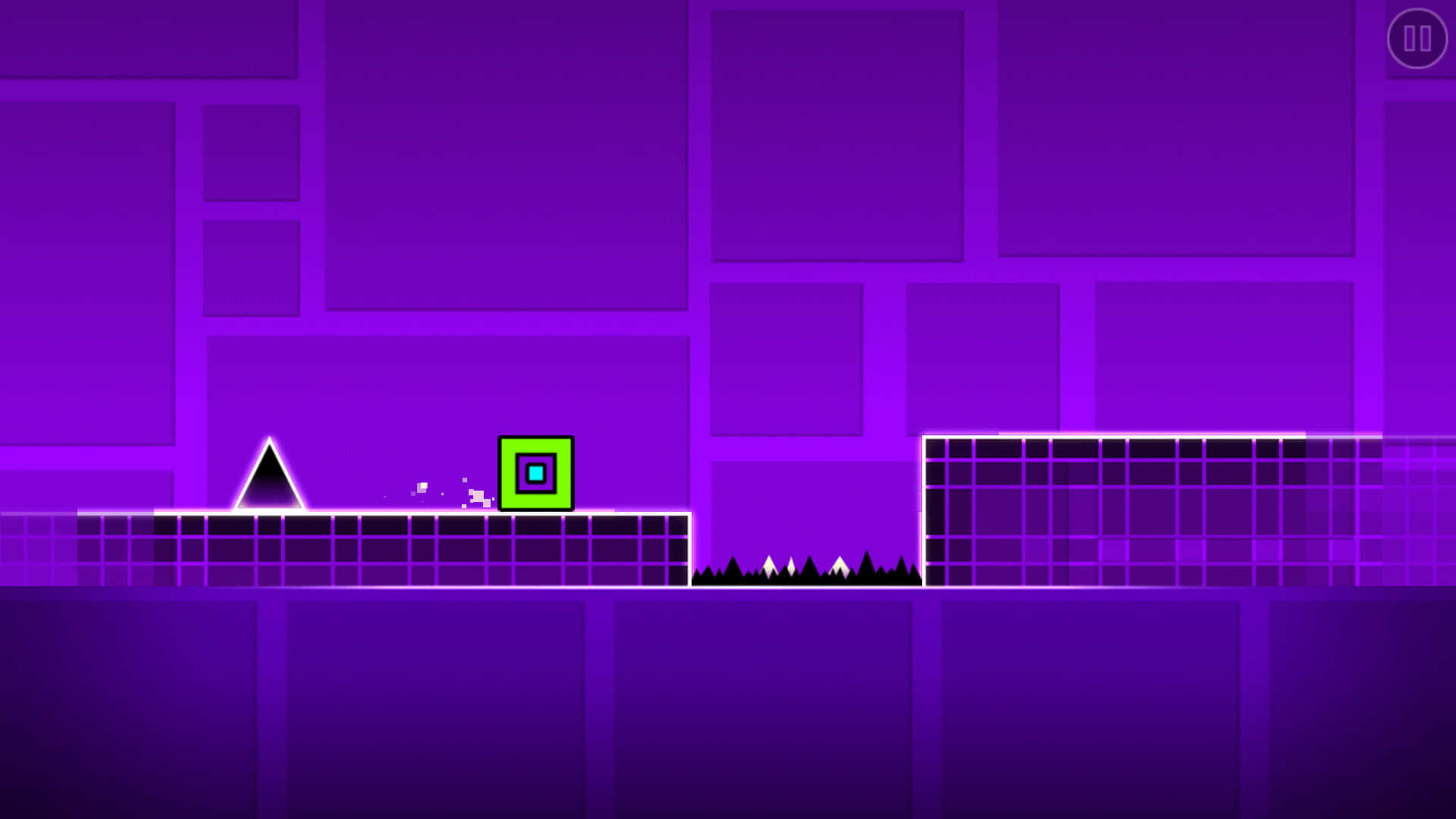 Purple Geometry Dash Level Background