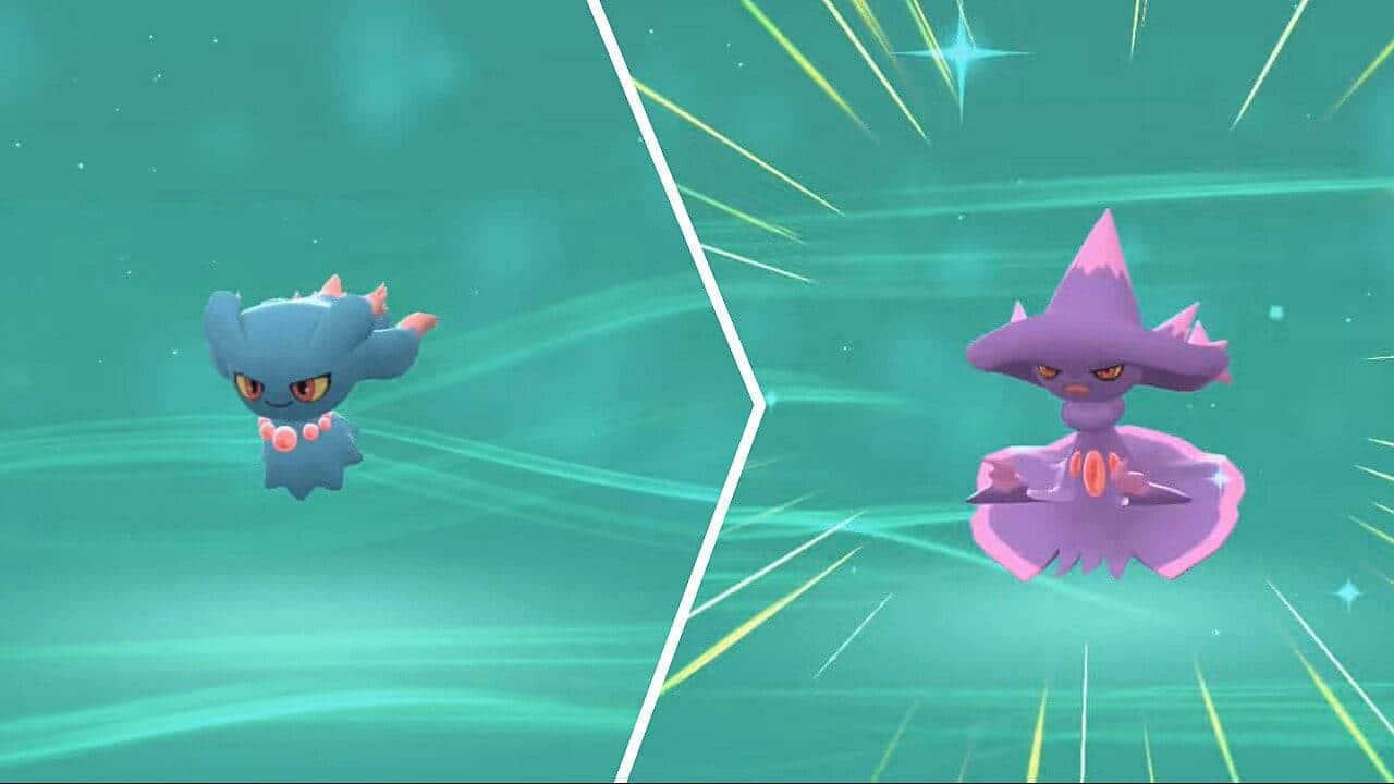 Purple Ghost Mismagius And Misdreavus Background