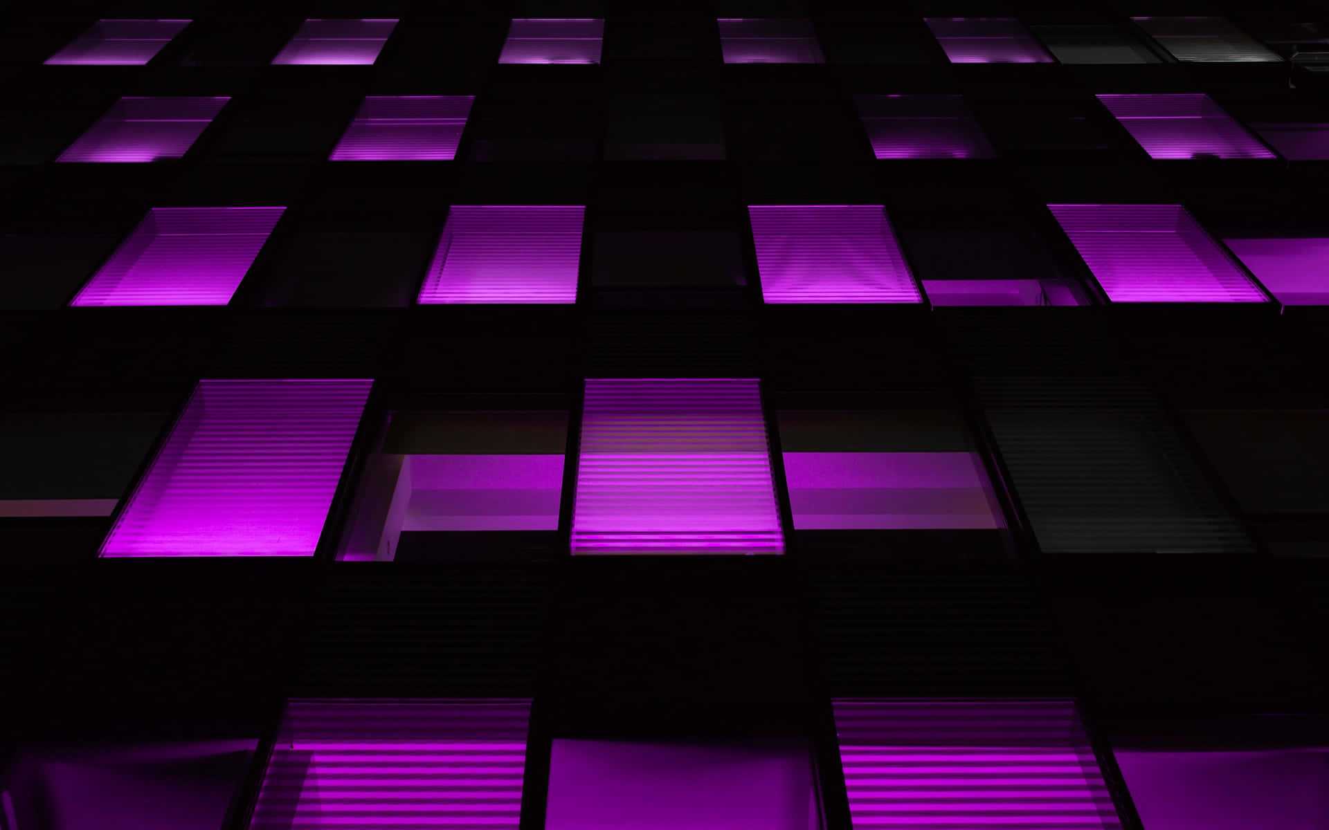 Purple Glow Building Facade4 K Background
