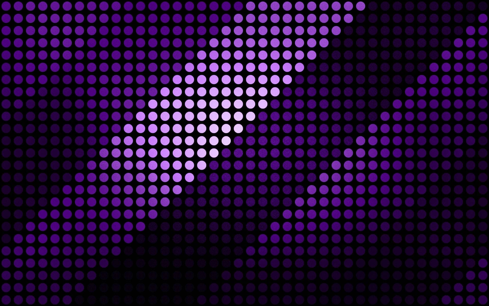 Purple Glowing Digital Circles Background