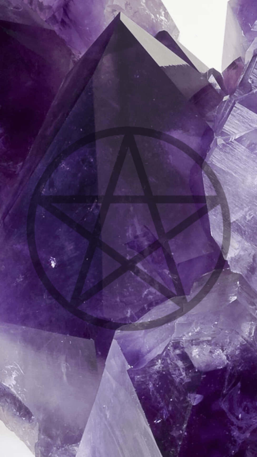 Purple Gothic Amethyst Star Background