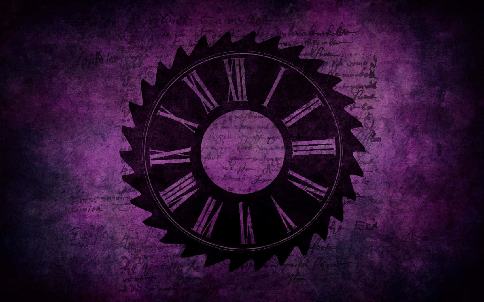 Purple Gothic Chakra Black Background