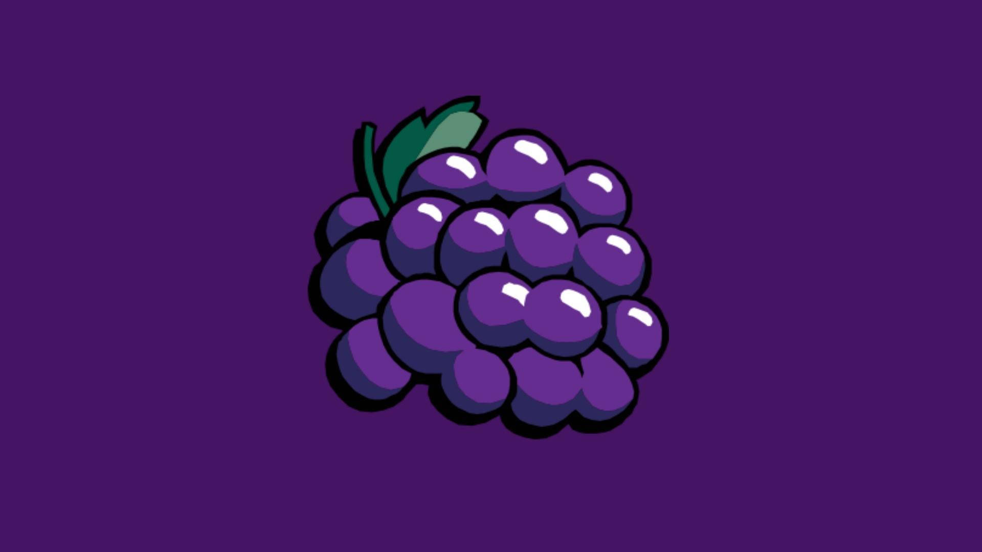 Purple Grapes Vector Art