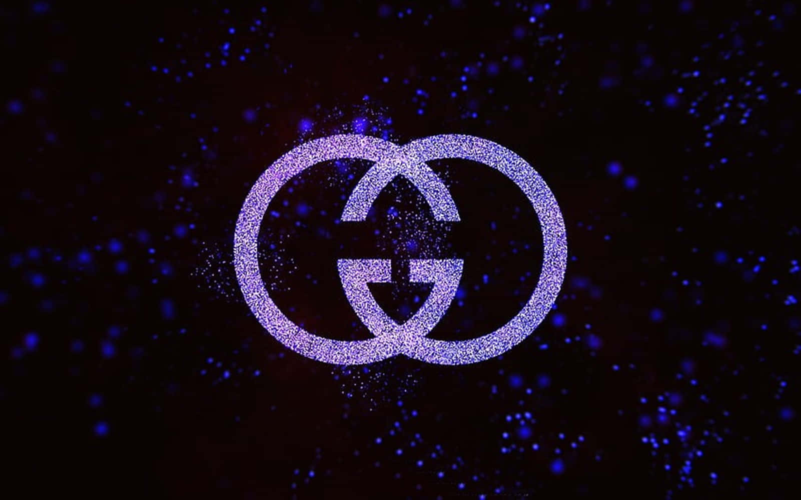 Purple Gucci Emblem Black Background