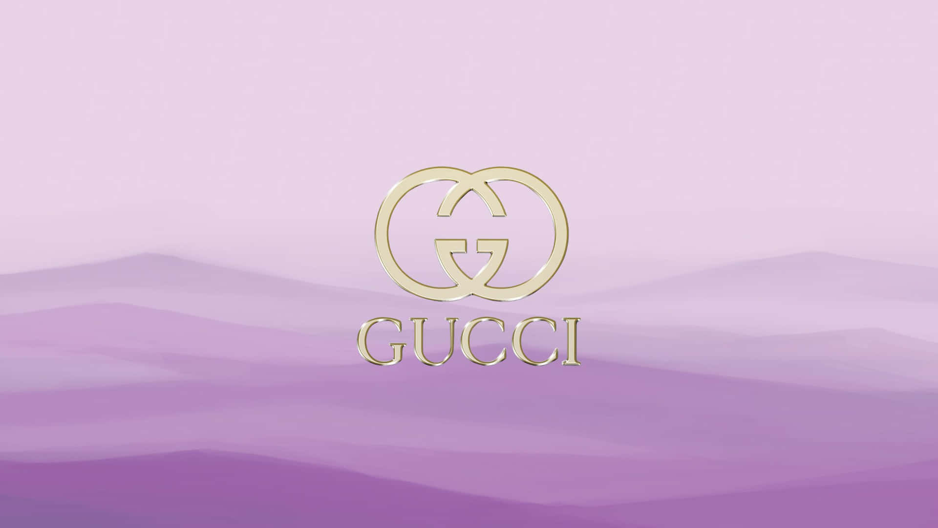 Purple Gucci Silver Logotype Background