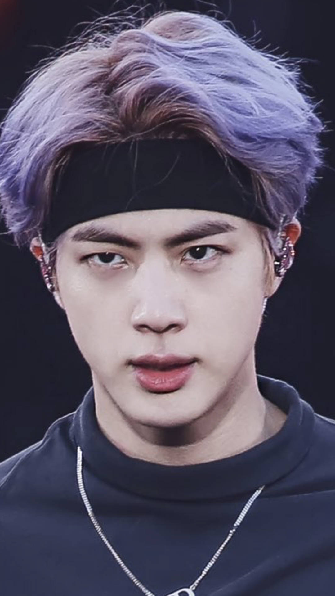 Purple-haired Bts Jin Background