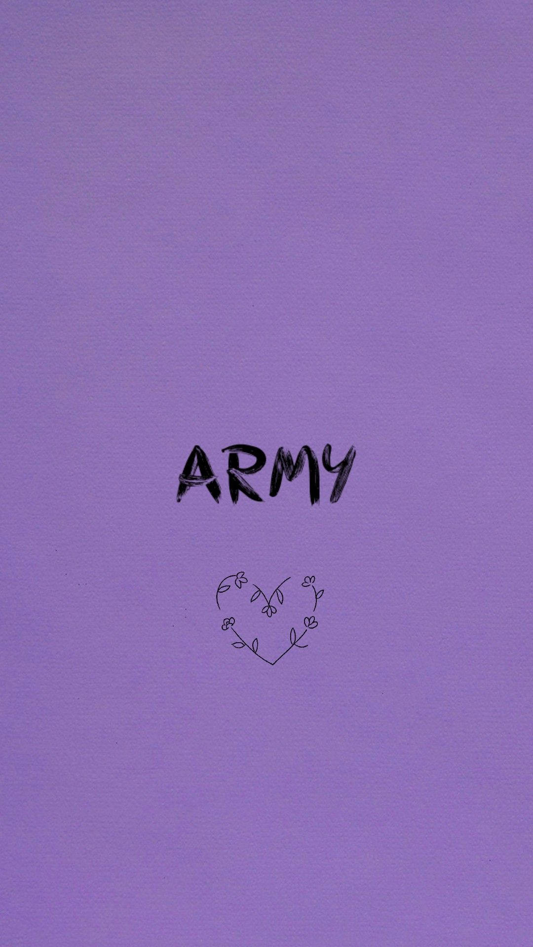 Purple Heart Bts Army Girl Background