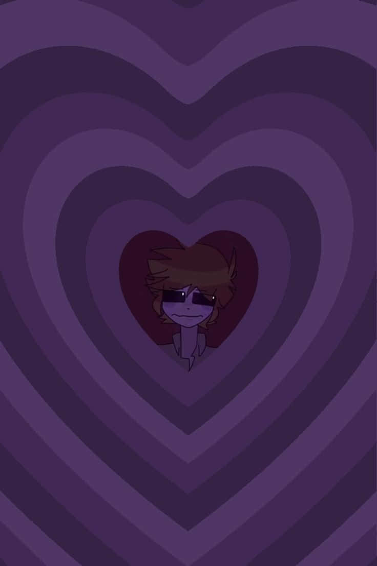 Purple Heart Embrace Illustration Background