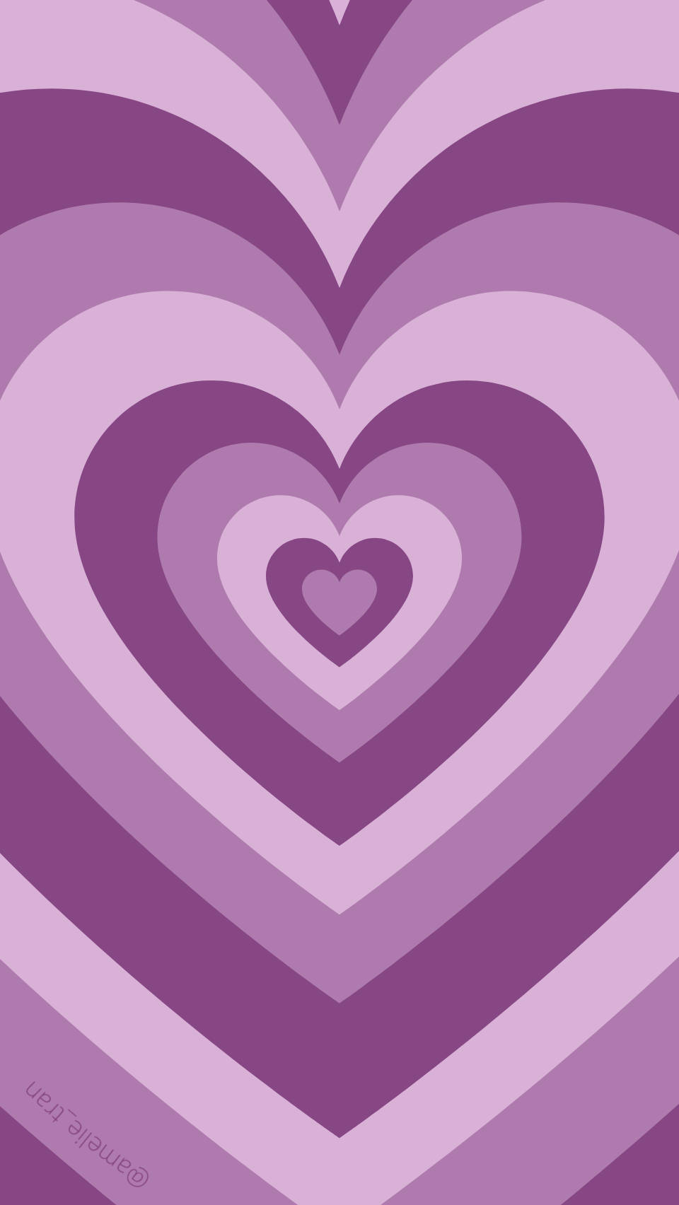 Purple Heart Loop Preppy Pfp