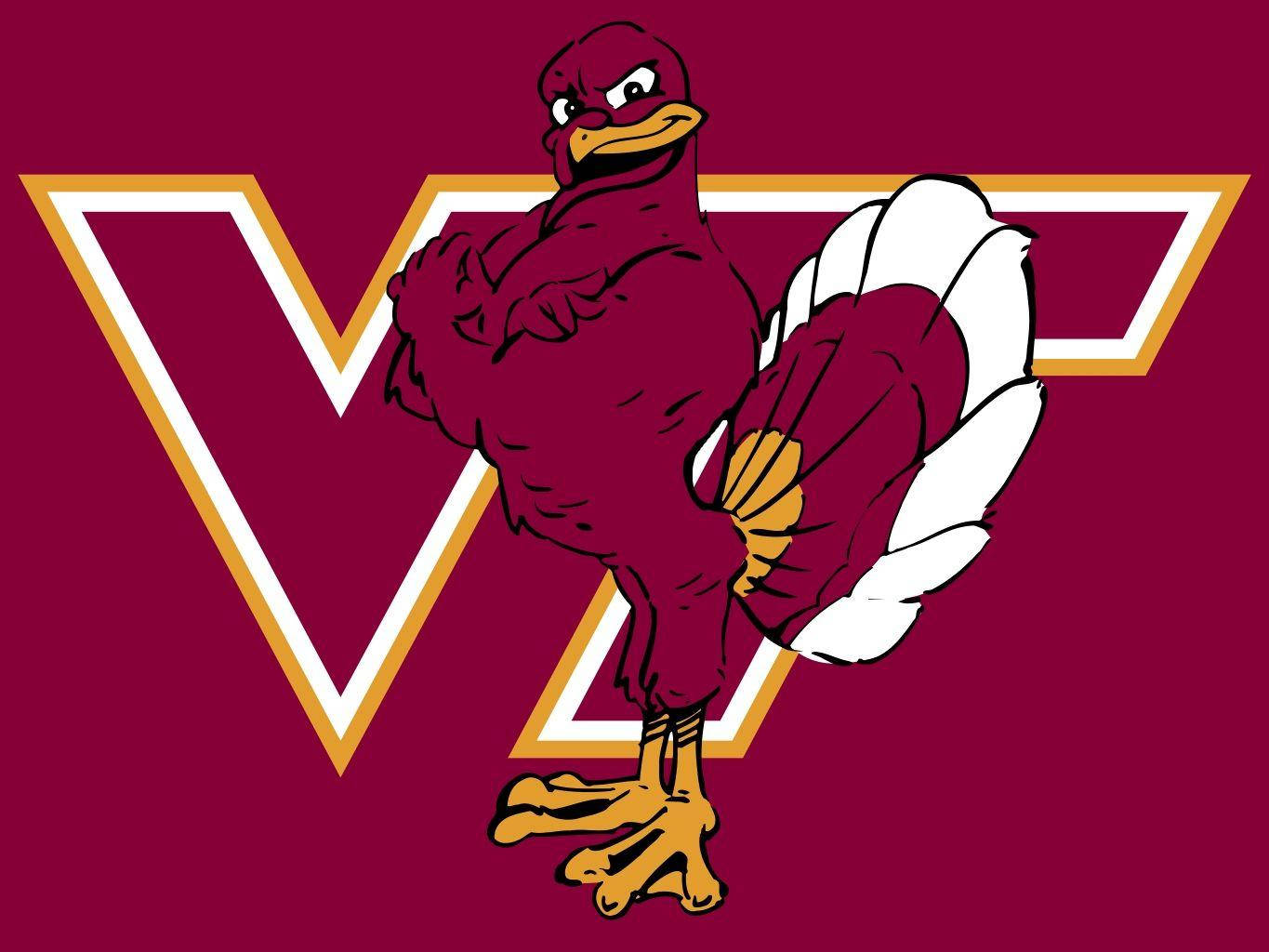 Purple Hokie Bird Virginia Tech