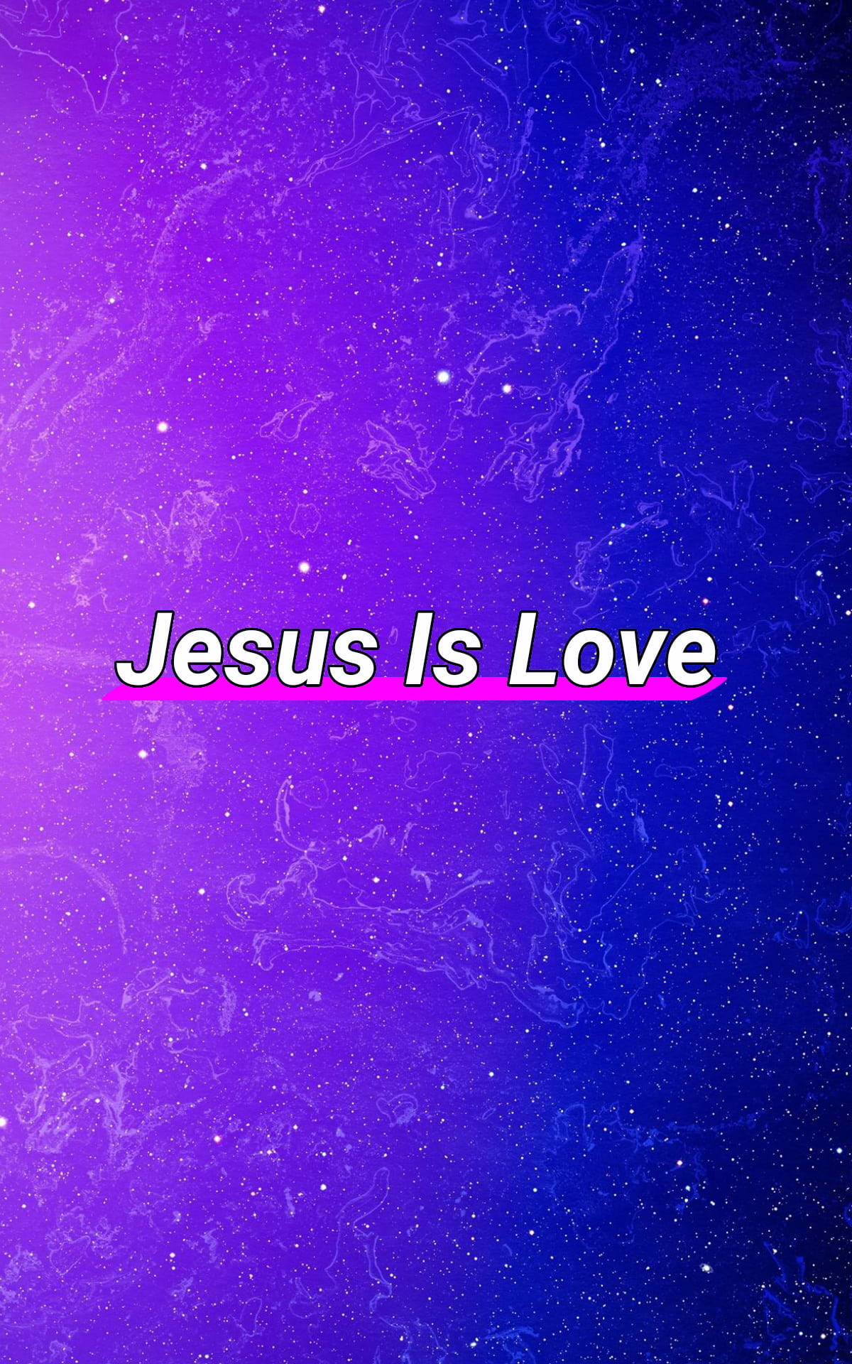 Purple I Love Jesus Iphone